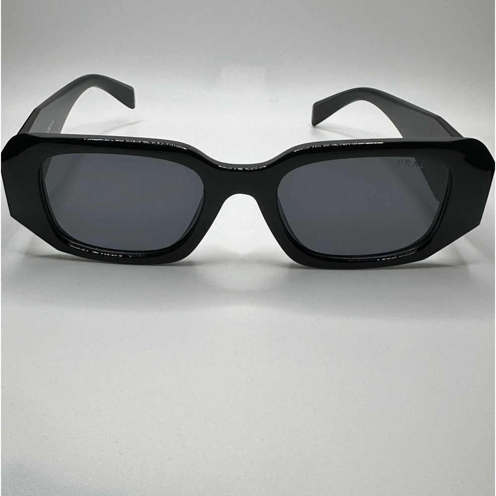 Brand PR 17WS Black Grey Lens Rectangle Stylish Sunglasses